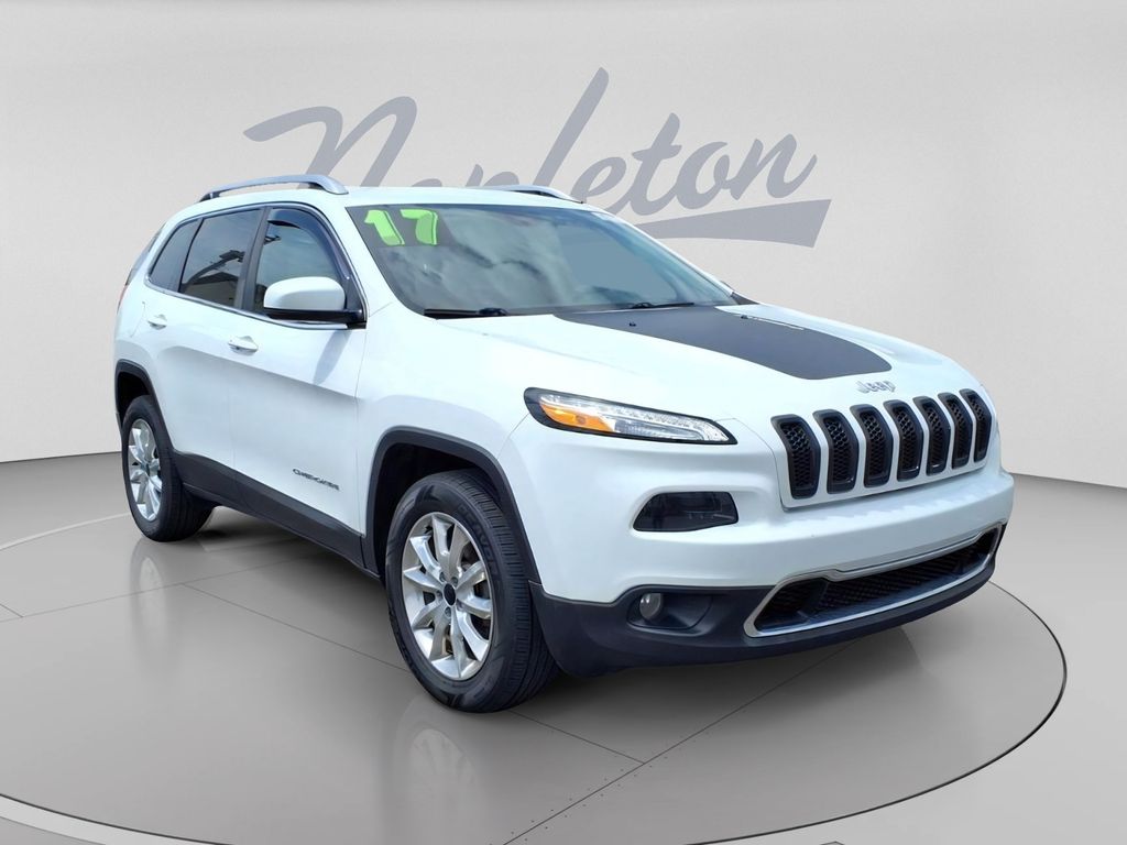 Bright White Clearcoat 2017 Jeep Cherokee Limited 4WD SUV / Crossover Four-Wheel Drive 9-Speed Automatic