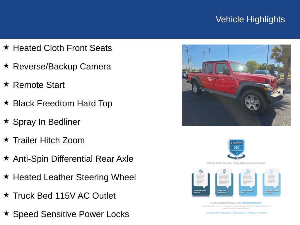 2020 Jeep Gladiator Sport S 4X4