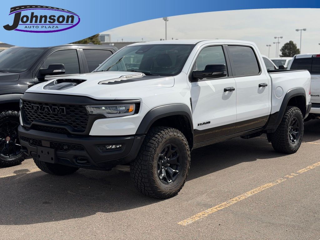 Bright White Clearcoat 2026 RAM 1500 RHO Crew Cab AWD Pickup Truck All-Wheel Drive 8-Speed Automatic