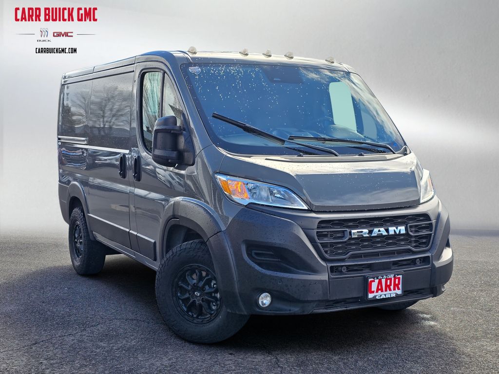 Ceramic Gray Clearcoat 2024 RAM ProMaster 1500 Tradesman 118 Low Roof Cargo Van without Passenger Seat FWD Van Front-Wheel Drive 9-Speed Automatic