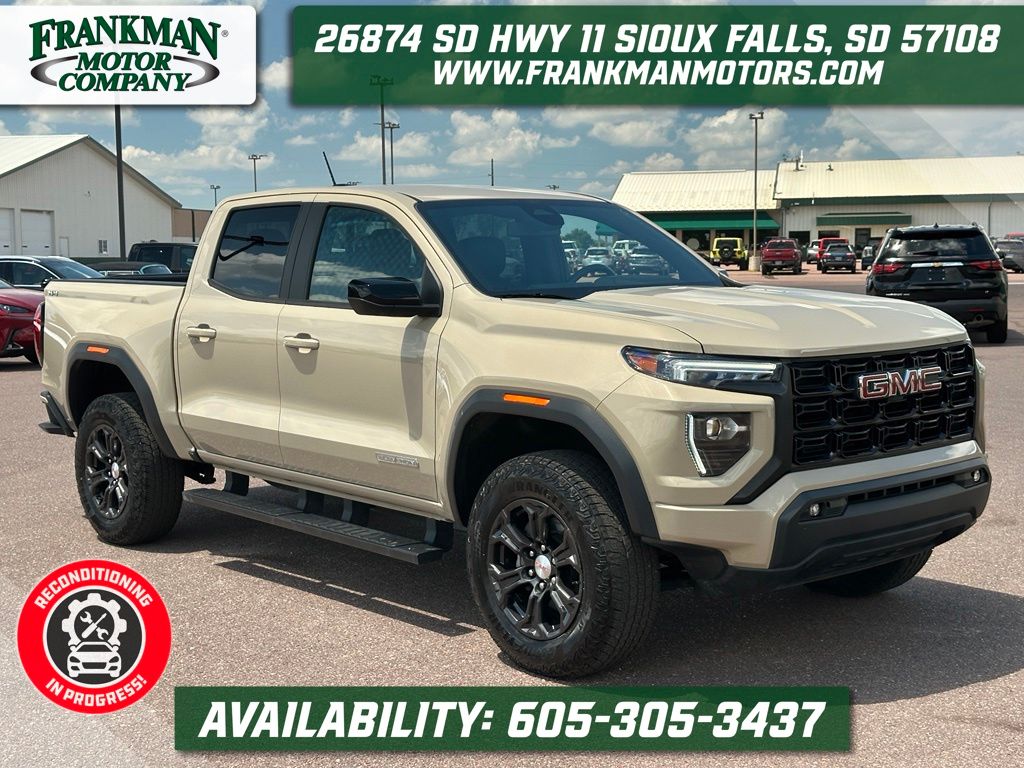 Desert Sand Metallic 2023 GMC Canyon Pickup Truck Four-Wheel Drive 8-Speed Automatic