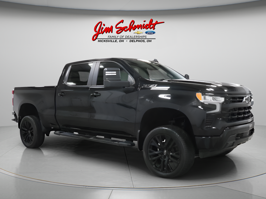 Black 2024 Chevrolet Silverado 1500 Pickup Truck Four-Wheel Drive Automatic