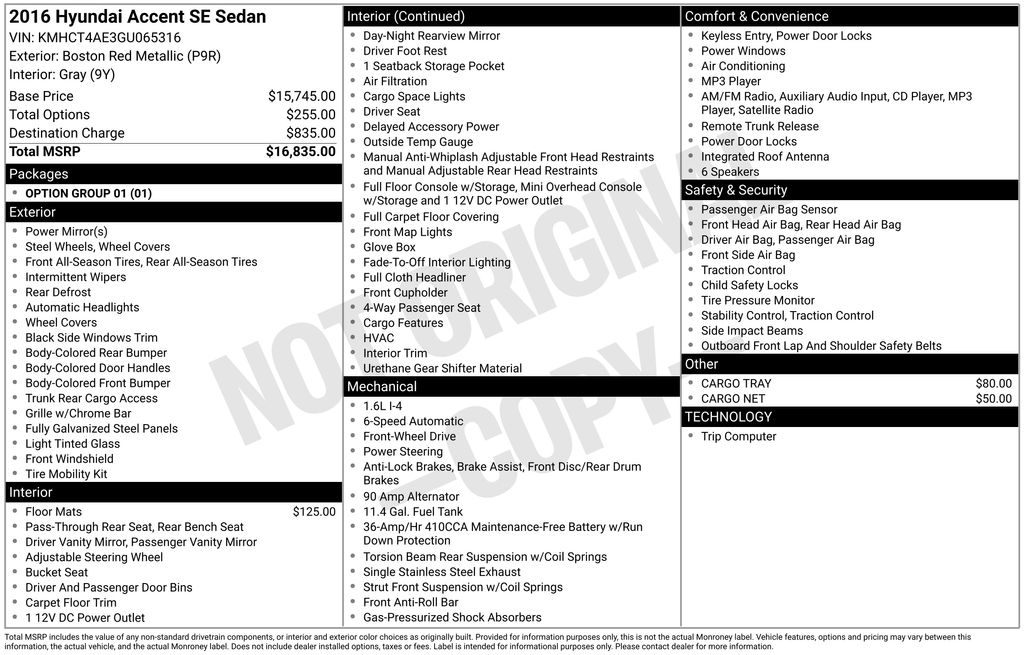 2016 Hyundai Accent SE