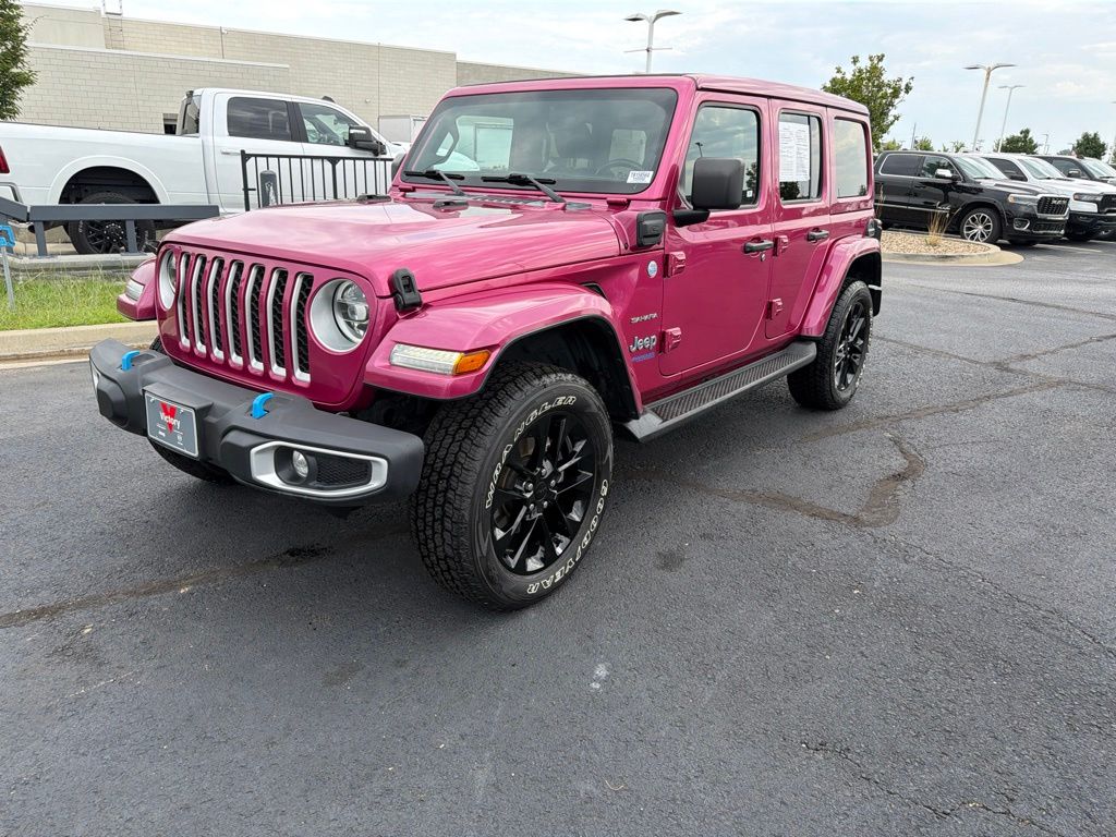 Used 2022 Red Jeep Unlimited Sahara 4xe image 3