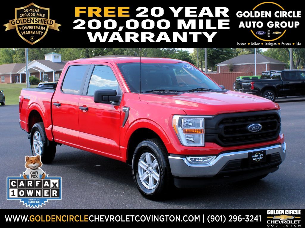 Race Red 2022 Ford F-150 Pickup Truck Four-Wheel Drive 10-Speed Automatic