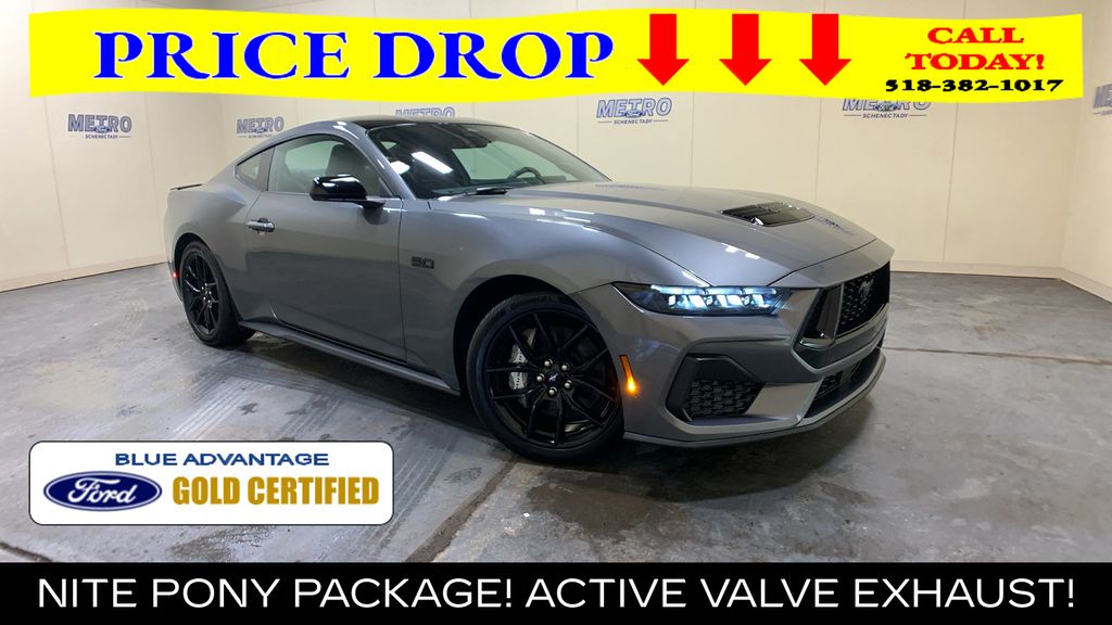 Gray Metallic 2025 Ford Mustang Coupe Rear-Wheel Drive Automatic