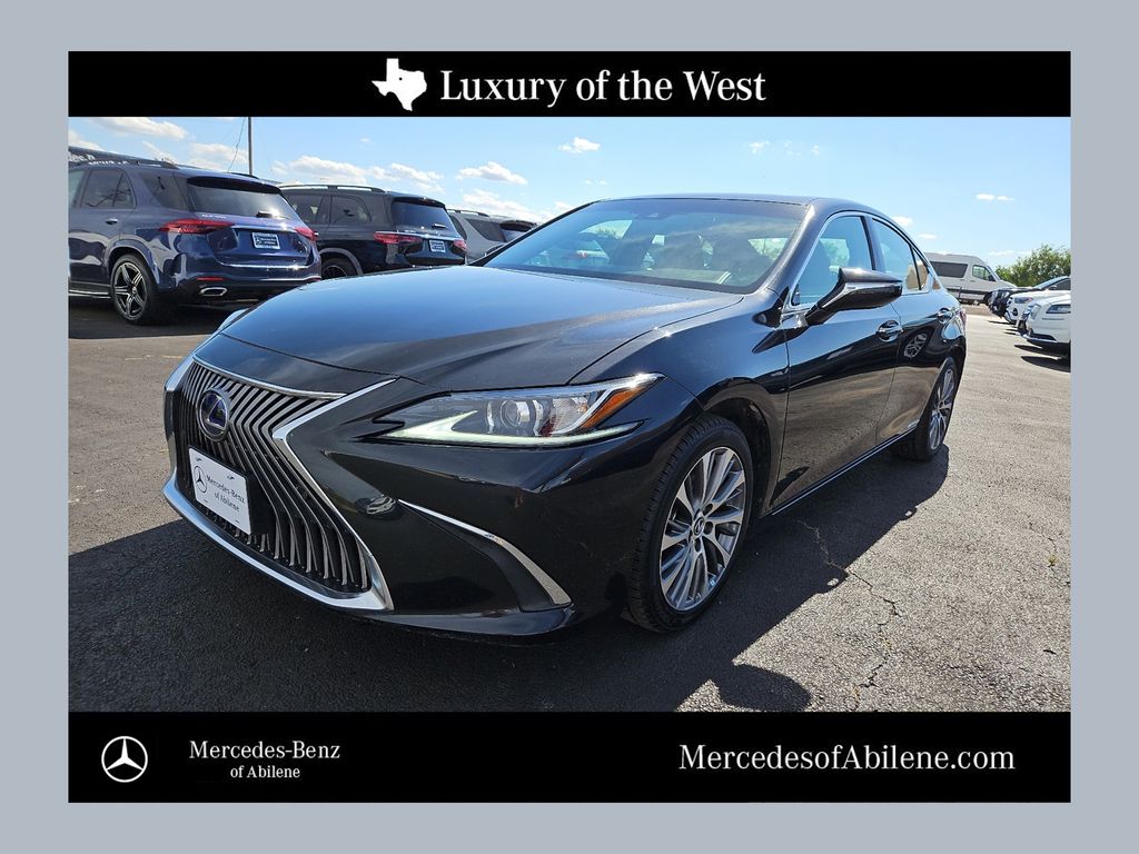 Black (Caviar) 2021 Lexus ES Hybrid 300h FWD Sedan Front-Wheel Drive Continuously Variable Transmission