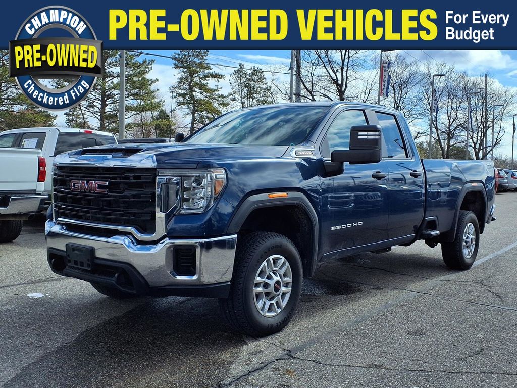 Pacific Blue 2020 GMC Sierra 3500HD Base Double Cab LB 4WD Pickup Truck Four-Wheel Drive 6-Speed Automatic
