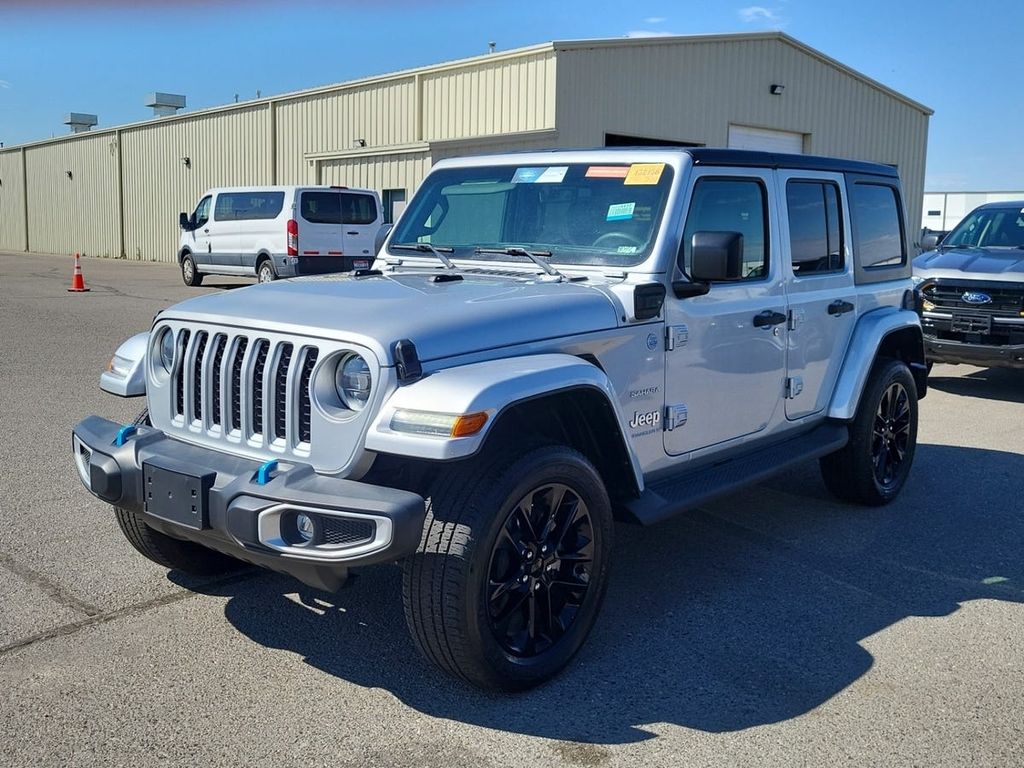 Silver Zynith Clearcoat 2023 Jeep Wrangler 4xe SUV / Crossover Four-Wheel Drive 8-Speed Automatic