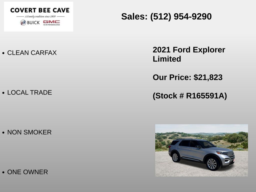 Used Car 2021 Ford Explorer  Limited For Sale Under $25,000 In Austin, Texas