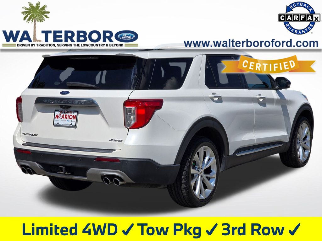 2022 Ford Explorer Platinum White at Stokes Volkswagen