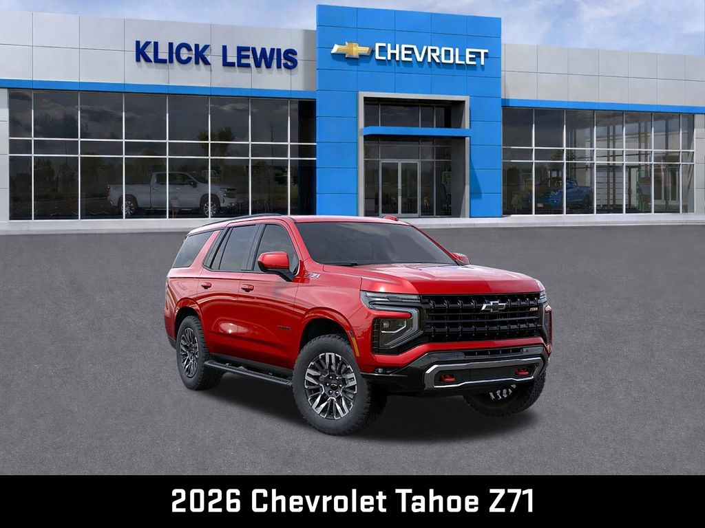 2026 Chevrolet Tahoe Z71 Red at Klick Lewis Buick Chevrolet