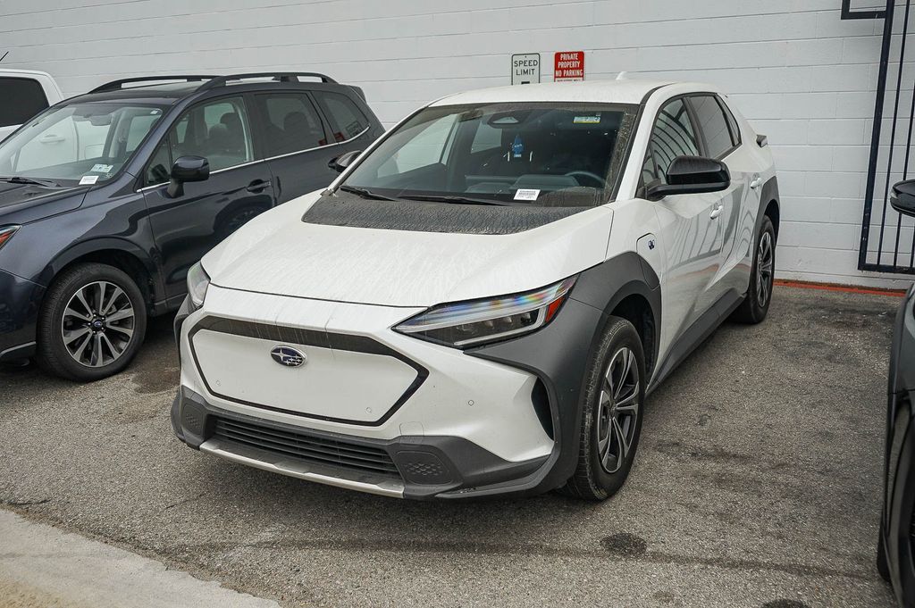 Cosmic White 2023 Subaru Solterra Premium AWD SUV / Crossover All-Wheel Drive 1-Speed Automatic