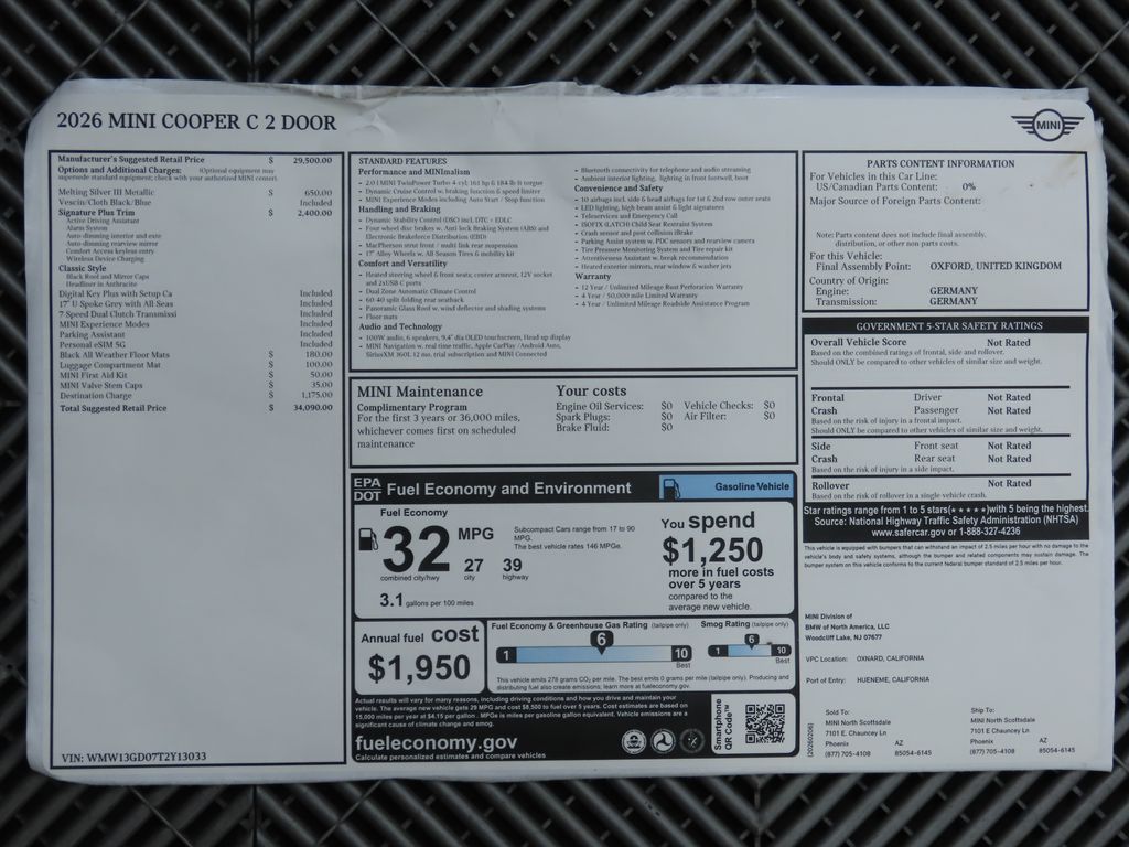 Thumbnail: 2026 MINI Cooper - 9