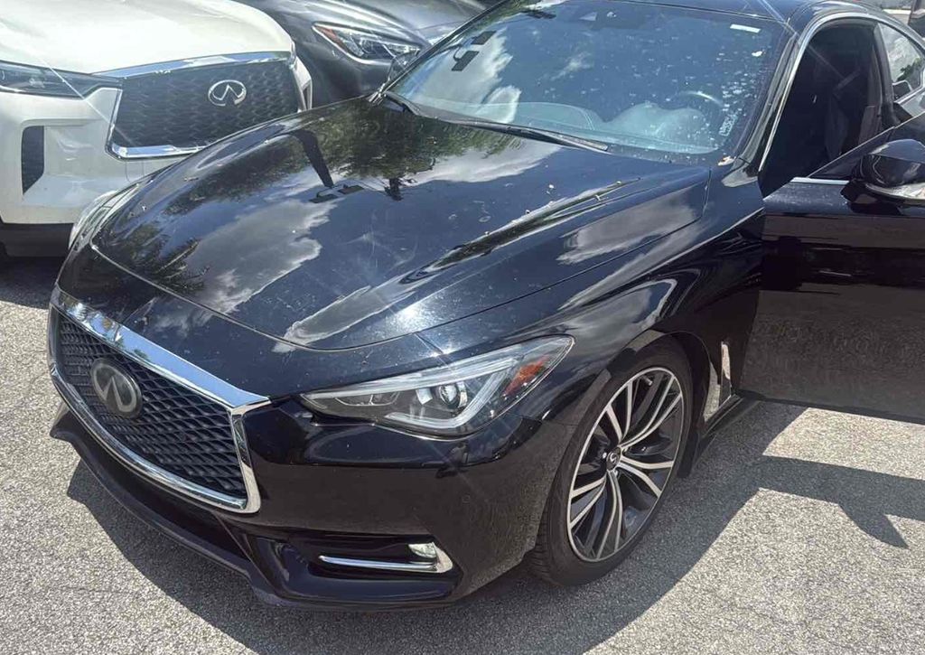 Black Obsidian 2022 INFINITI Q60 Coupe Rear-Wheel Drive 7-Speed Automatic