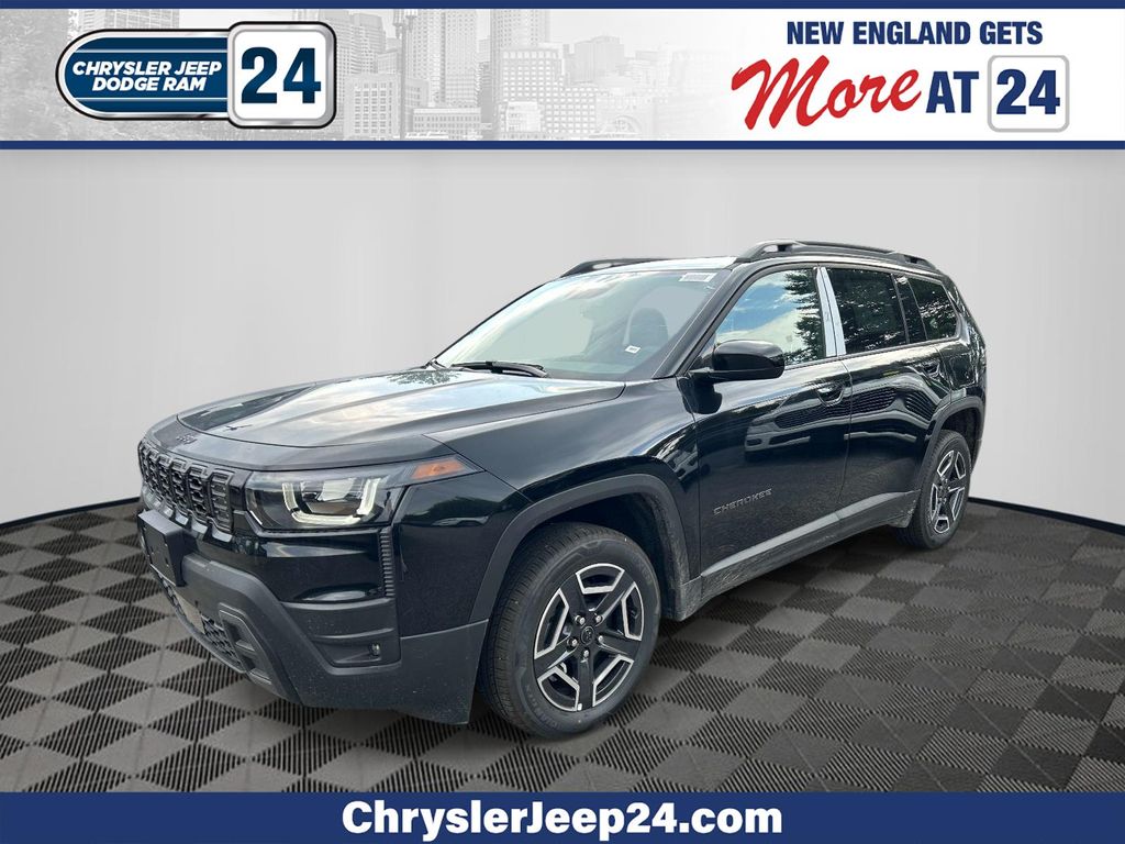 Diamond Black Crystal Pearlcoat 2026 Jeep Cherokee SUV / Crossover Four-Wheel Drive Continuously Variable Transmission
