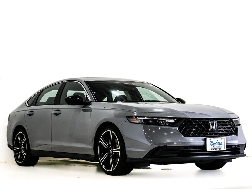 Urban Gray Pearl 2024 Honda Accord Hybrid Sedan Front-Wheel Drive Continuously Variable Transmission