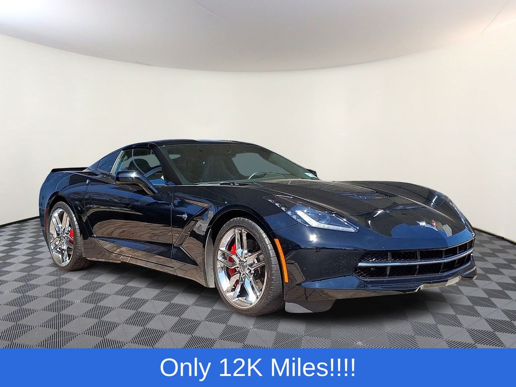 Black 2014 Chevrolet Corvette Stingray Z51 3LT Coupe RWD Coupe Rear-Wheel Drive 6-Speed Automatic