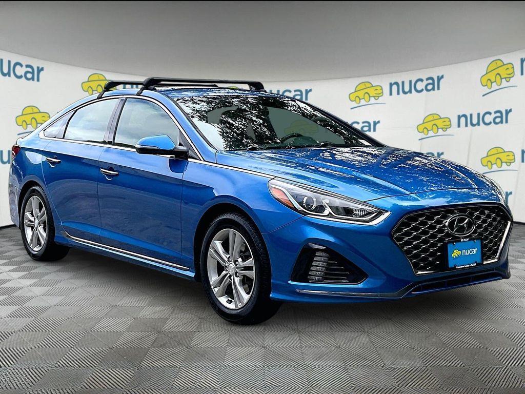 Electric Blue 2018 Hyundai Sonata Sedan Front-Wheel Drive 6-Speed Automatic