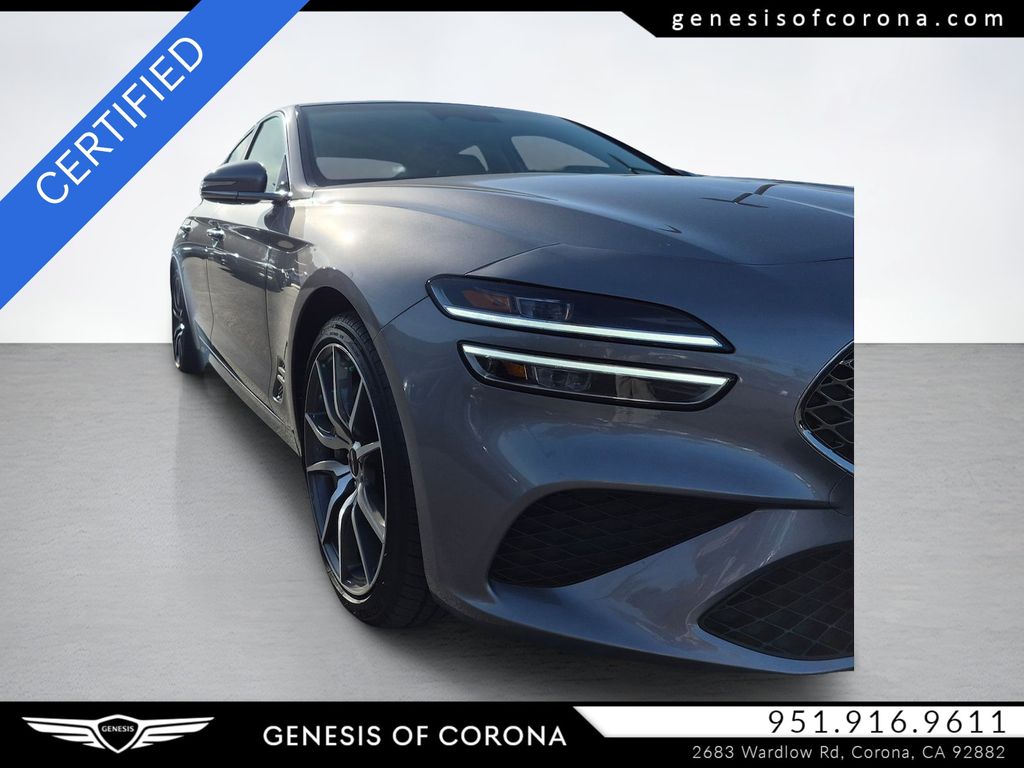 Silver 2026 Genesis G70 2.5T Standard RWD Sedan Rear-Wheel Drive 8-Speed Automatic