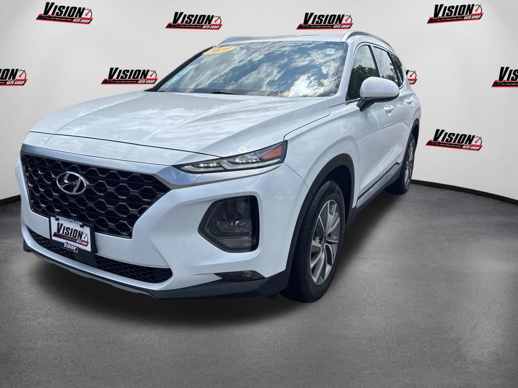 Quartz White 2020 Hyundai Santa Fe SUV / Crossover All-Wheel Drive 8-Speed Automatic