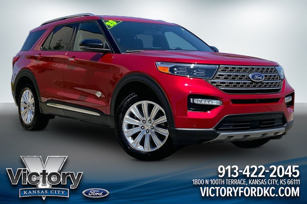 Rapid Red Metallic Tinted Clearcoat 2023 Ford Explorer SUV / Crossover All-Wheel Drive Automatic