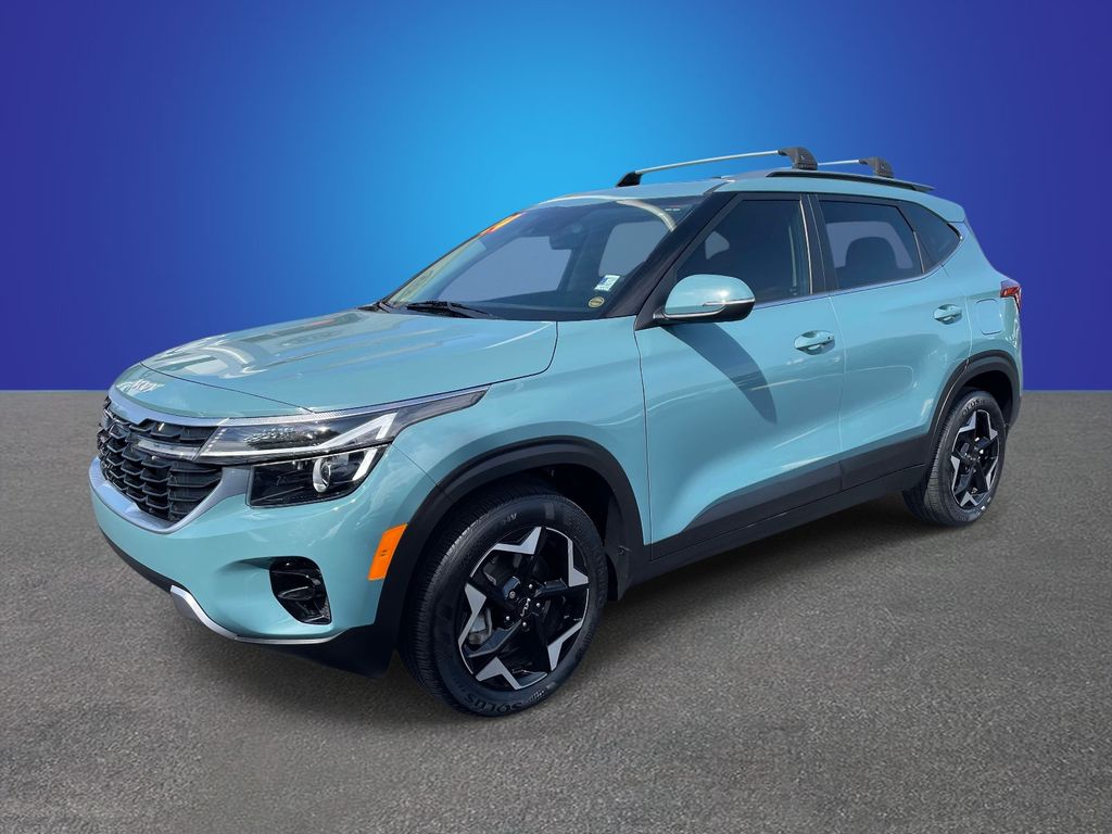 Blue 2024 Kia Seltos EX AWD SUV / Crossover All-Wheel Drive Continuously Variable Transmission