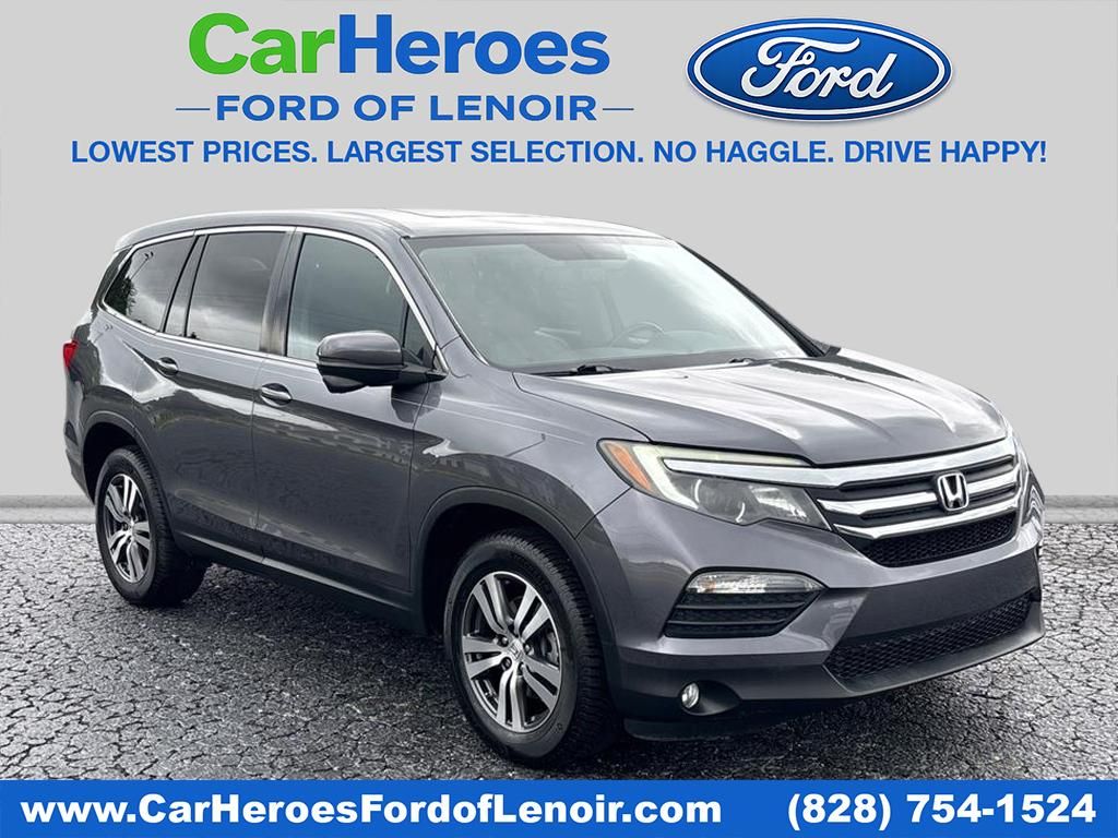 Gray (Modern Steel Metallic) 2016 Honda Pilot EX-L AWD SUV / Crossover All-Wheel Drive 6-Speed Automatic