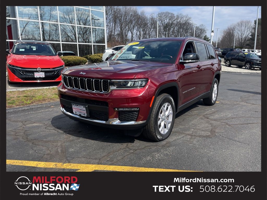 Velvet Red Pearlcoat 2021 Jeep Grand Cherokee L Limited 4WD SUV / Crossover Four-Wheel Drive 8-Speed Automatic