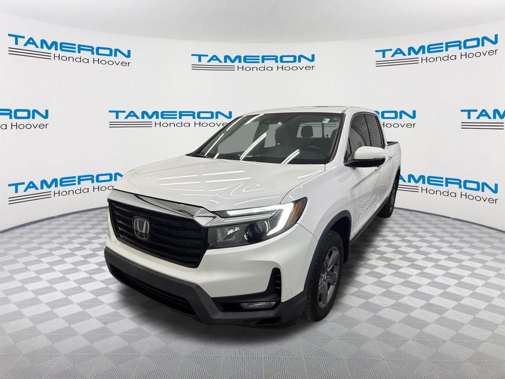 Platinum White Pearl 2023 Honda Ridgeline Pickup Truck All-Wheel Drive 9-Speed Automatic