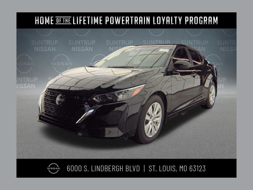 Super Black 2025 Nissan Sentra Sedan Front-Wheel Drive Continuously Variable Transmission