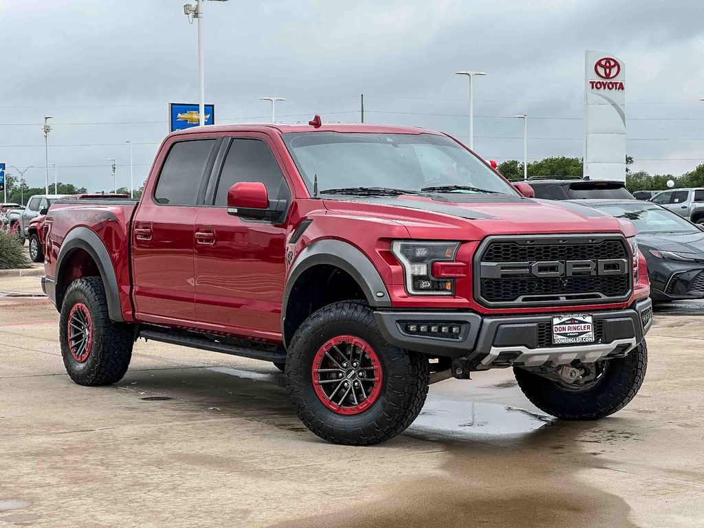 Red Metallic 2020 Ford F-150 Raptor SuperCrew 4WD Pickup Truck Four-Wheel Drive Automatic