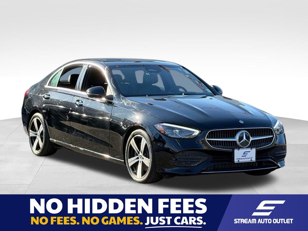 Black 2025 Mercedes-Benz C-Class Sedan All-Wheel Drive 9-Speed Automatic