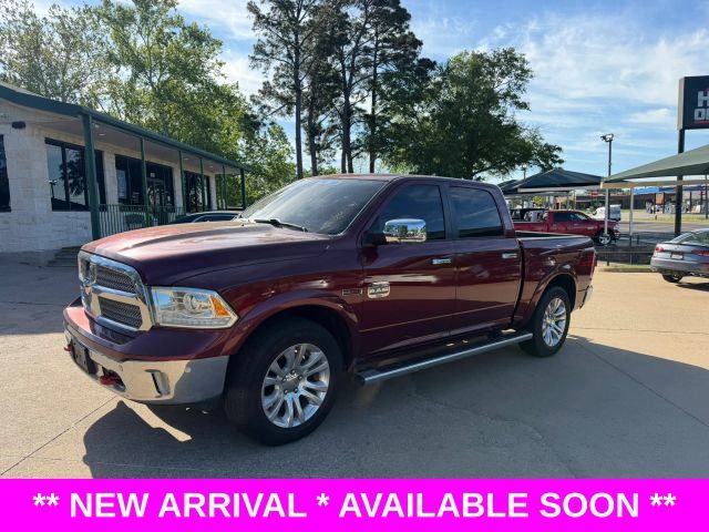 Delmonico Red Pearlcoat 2017 RAM 1500 Laramie Longhorn Crew Cab 4WD Pickup Truck Four-Wheel Drive 8-Speed Automatic
