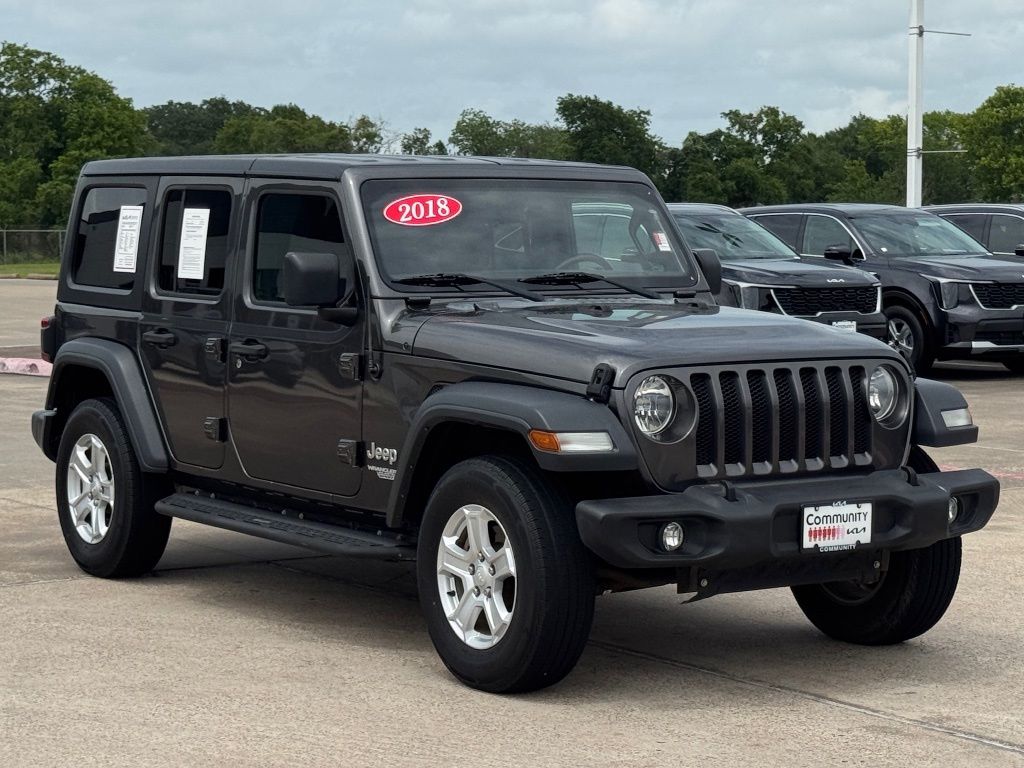 2018 Jeep Wrangler Unlimited Sport S Gray at Emmons Autoplex