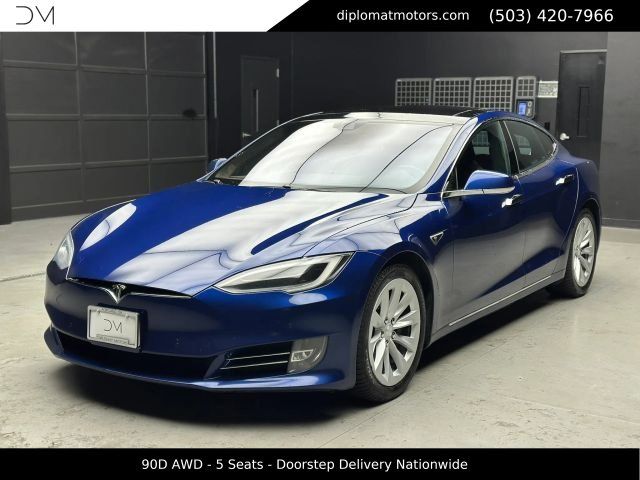 Blue 2016 Tesla Model S Sedan All-Wheel Drive 1-Speed Automatic