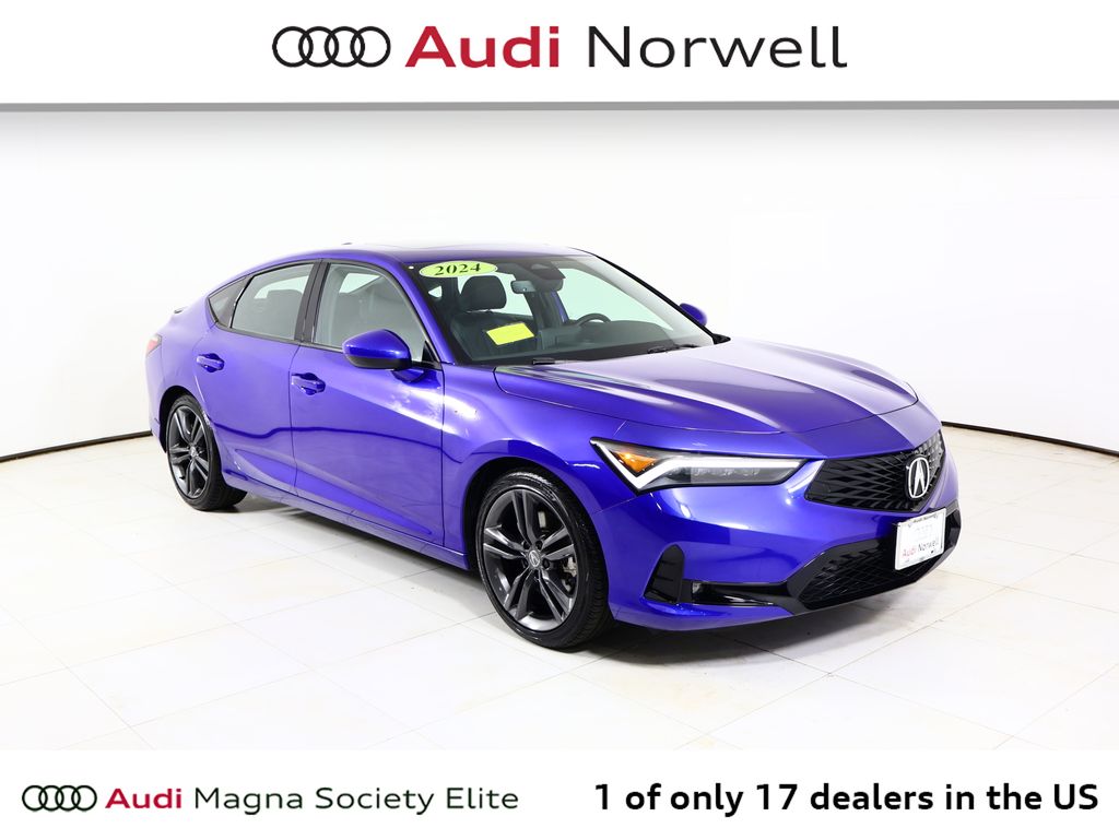 Apex Blue Pearl 2024 Acura Integra FWD with A-SPEC Package Sedan Front-Wheel Drive Continuously Variable Transmission