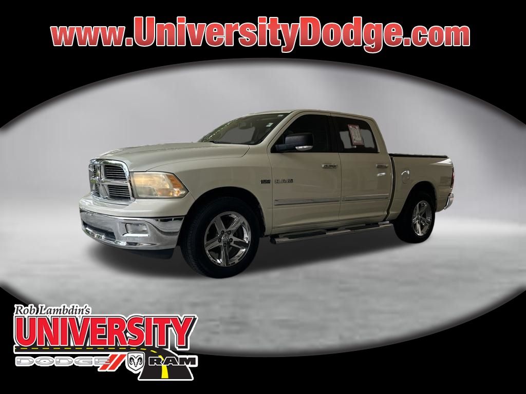 Cool Vanilla 2010 Dodge RAM 1500 SLT Crew Cab RWD Pickup Truck 4X2 5-Speed Automatic