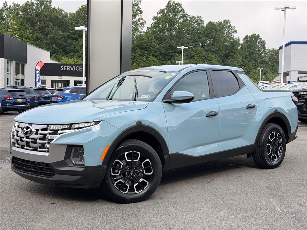 Blue / Stone 2024 Hyundai Santa Cruz Pickup Truck Front-Wheel Drive 8-Speed Automatic