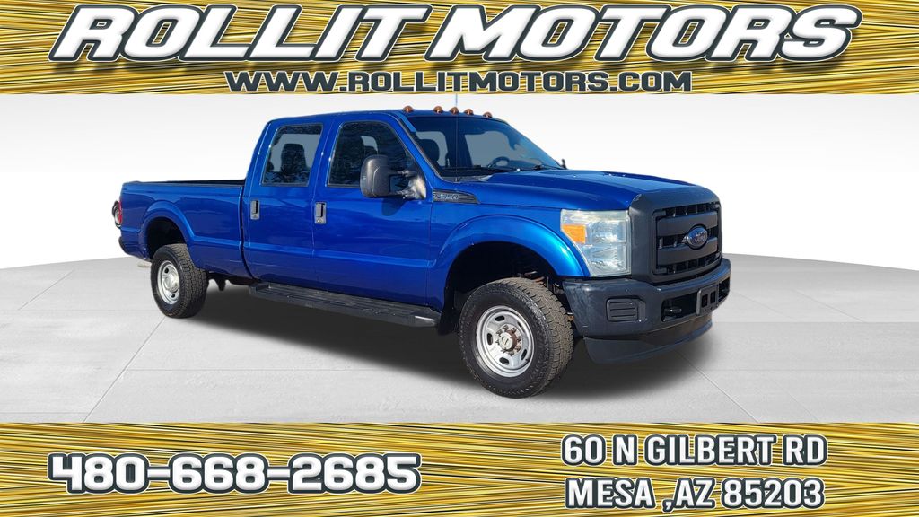 Blue 2016 Ford F-350 Super Duty Pickup Truck Four-Wheel Drive 6-Speed Automatic