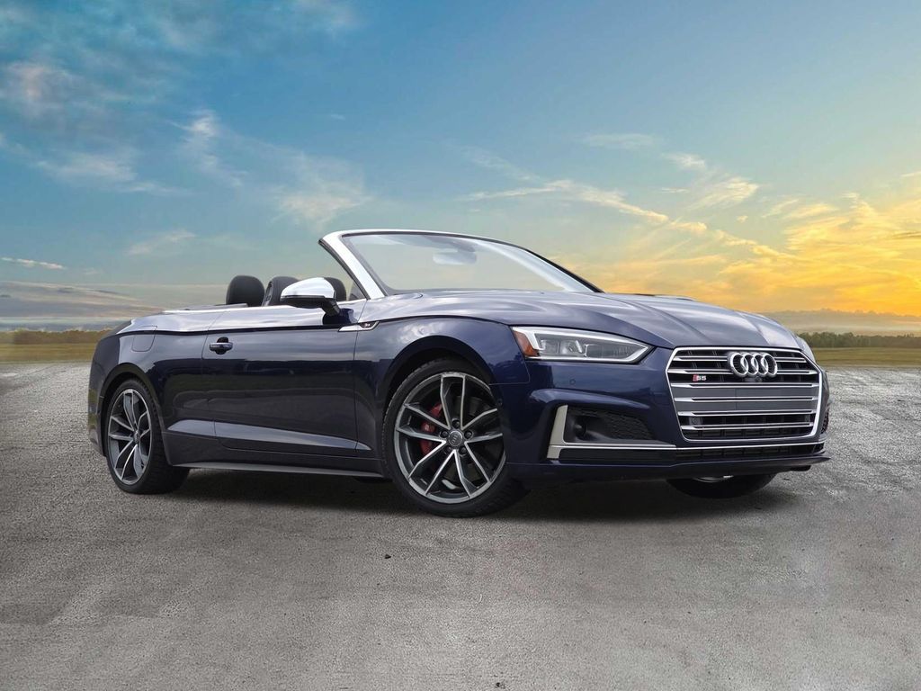 Navarra Blue Metallic/Black Roof 2019 Audi S5 Convertible All-Wheel Drive 8-Speed Automatic