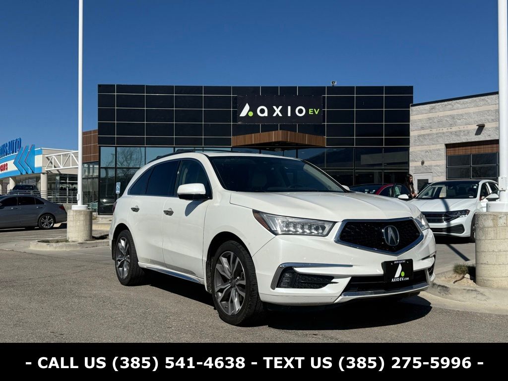 White Diamond Pearl 2019 Acura MDX SH-AWD with Advance and Entertainment Package SUV / Crossover All-Wheel Drive 9-Speed Automatic