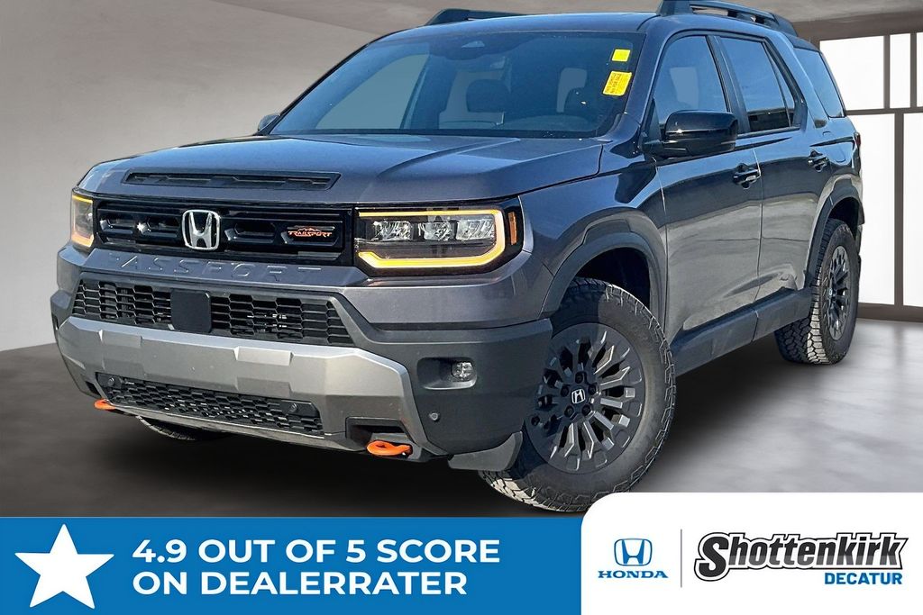 Gray (Modern Steel Metallic) 2026 Honda Passport TrailSport AWD SUV / Crossover All-Wheel Drive Automatic