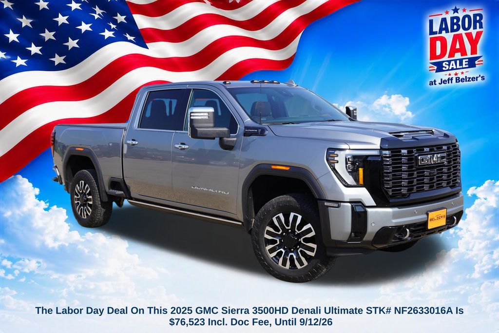 Sterling Metallic 2025 GMC Sierra 3500HD Pickup Truck Four-Wheel Drive Automatic