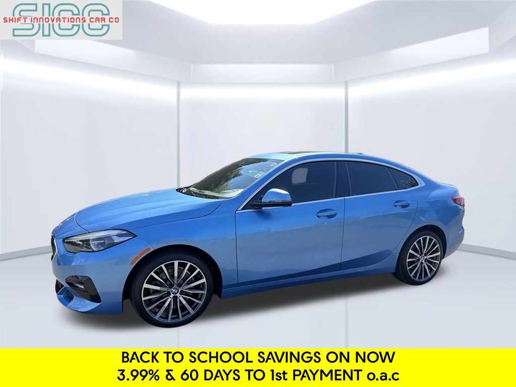 Seaside Blue Metallic 2020 BMW 2 Series Sedan All-Wheel Drive 8-Speed Automatic