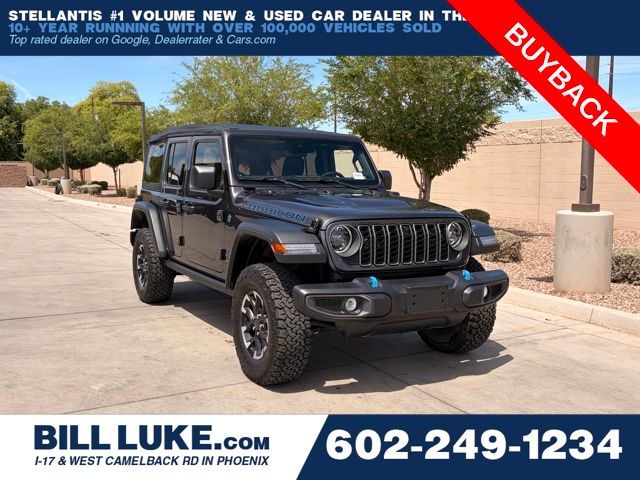 Gray (Granite Crystal Metallic Clearcoat) 2025 Jeep Wrangler 4xe Rubicon 4WD SUV / Crossover Four-Wheel Drive 8-Speed Automatic