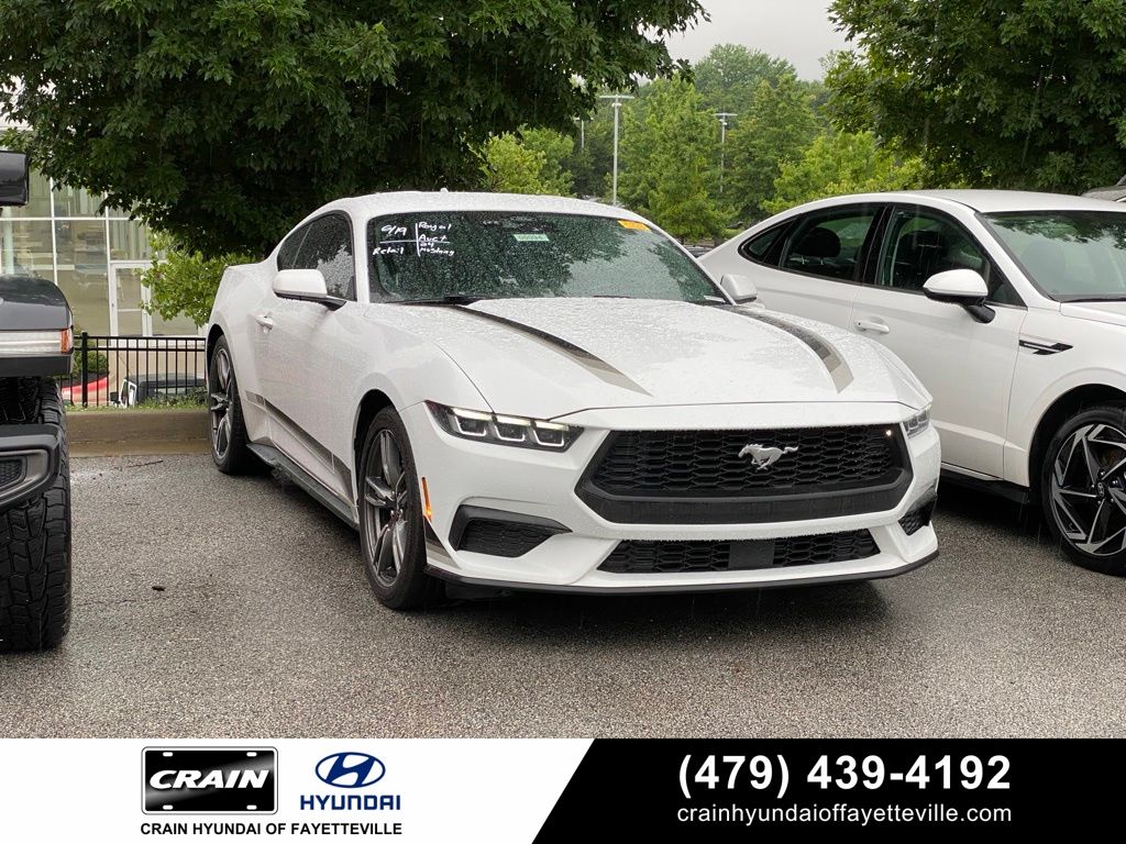 Oxford White 2024 Ford Mustang Coupe Rear-Wheel Drive Automatic