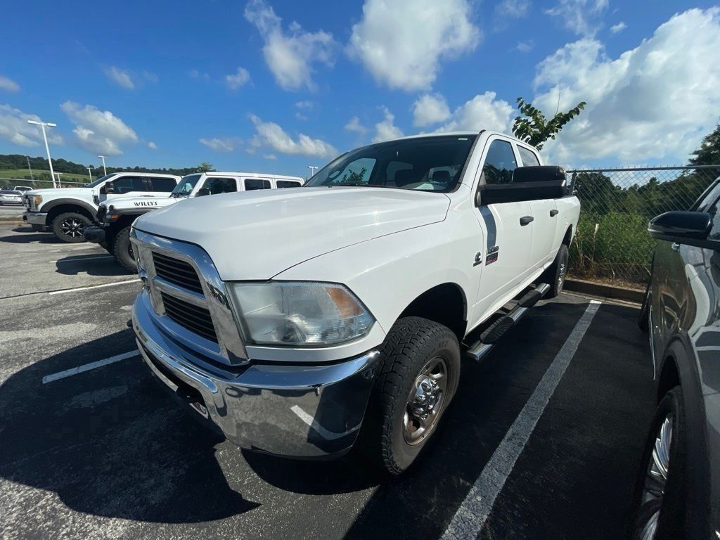 Bright White Clearcoat 2012 RAM 2500 Pickup Truck Four-Wheel Drive 6-Speed Automatic