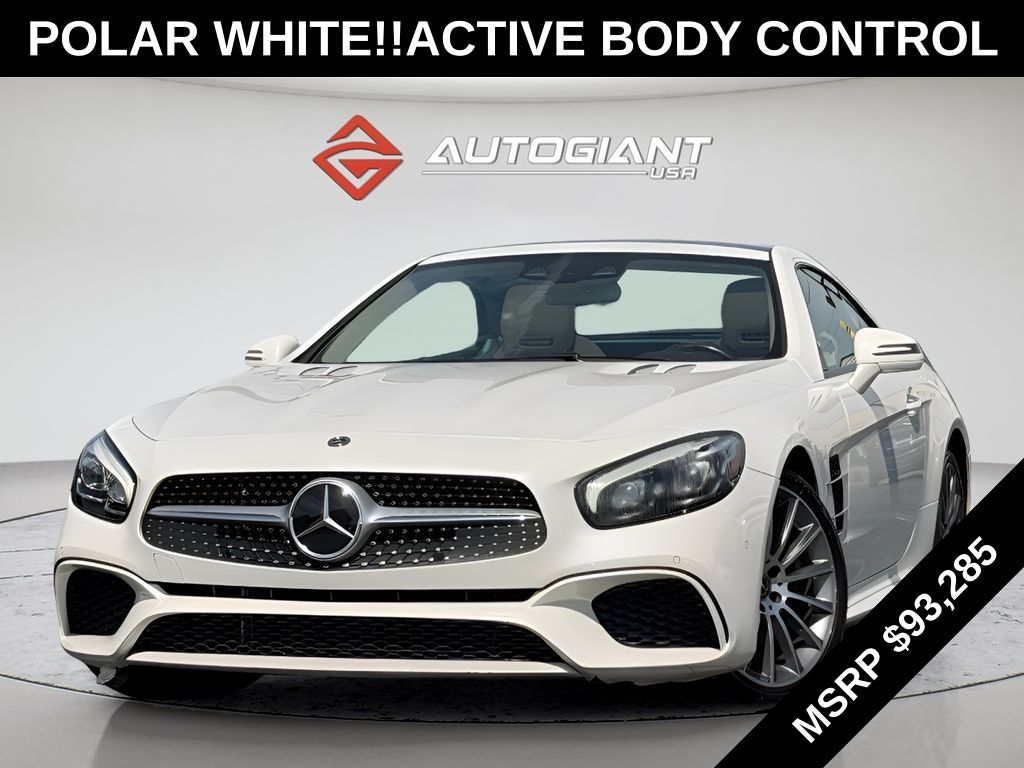 White 2018 Mercedes-Benz SL-Class Convertible Rear-Wheel Drive 9-Speed Automatic