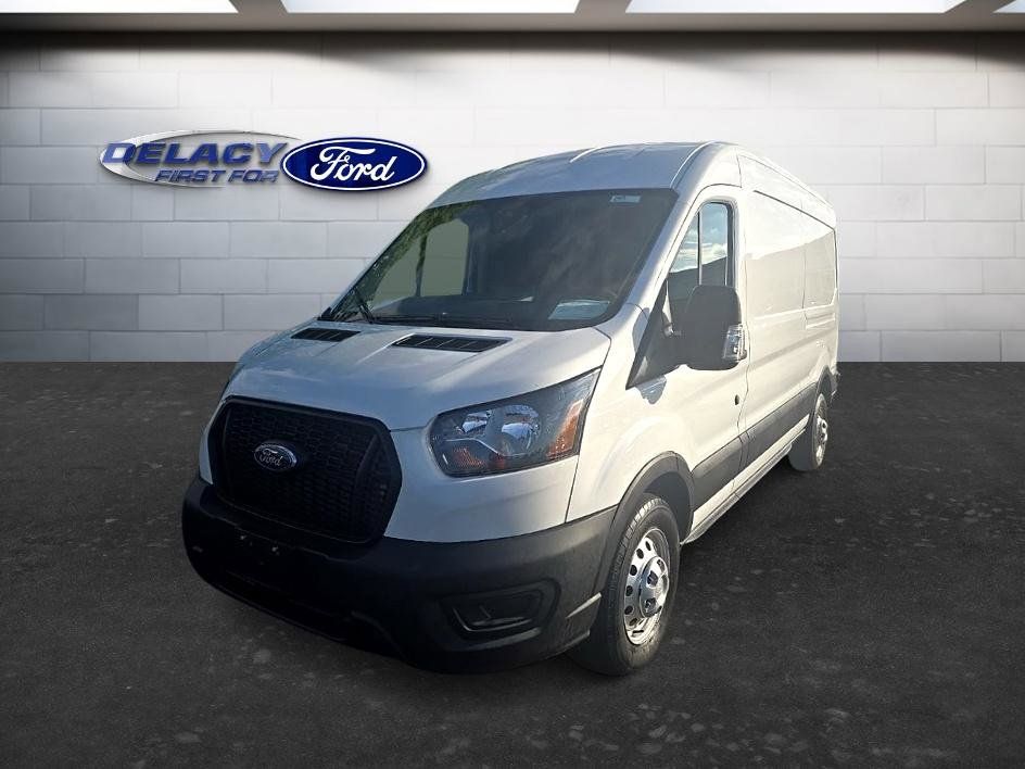 White 2024 Ford Transit Cargo 250 Medium Roof LB AWD Van All-Wheel Drive